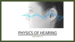 General Physics I : Physics of Hearing (Topic 17)